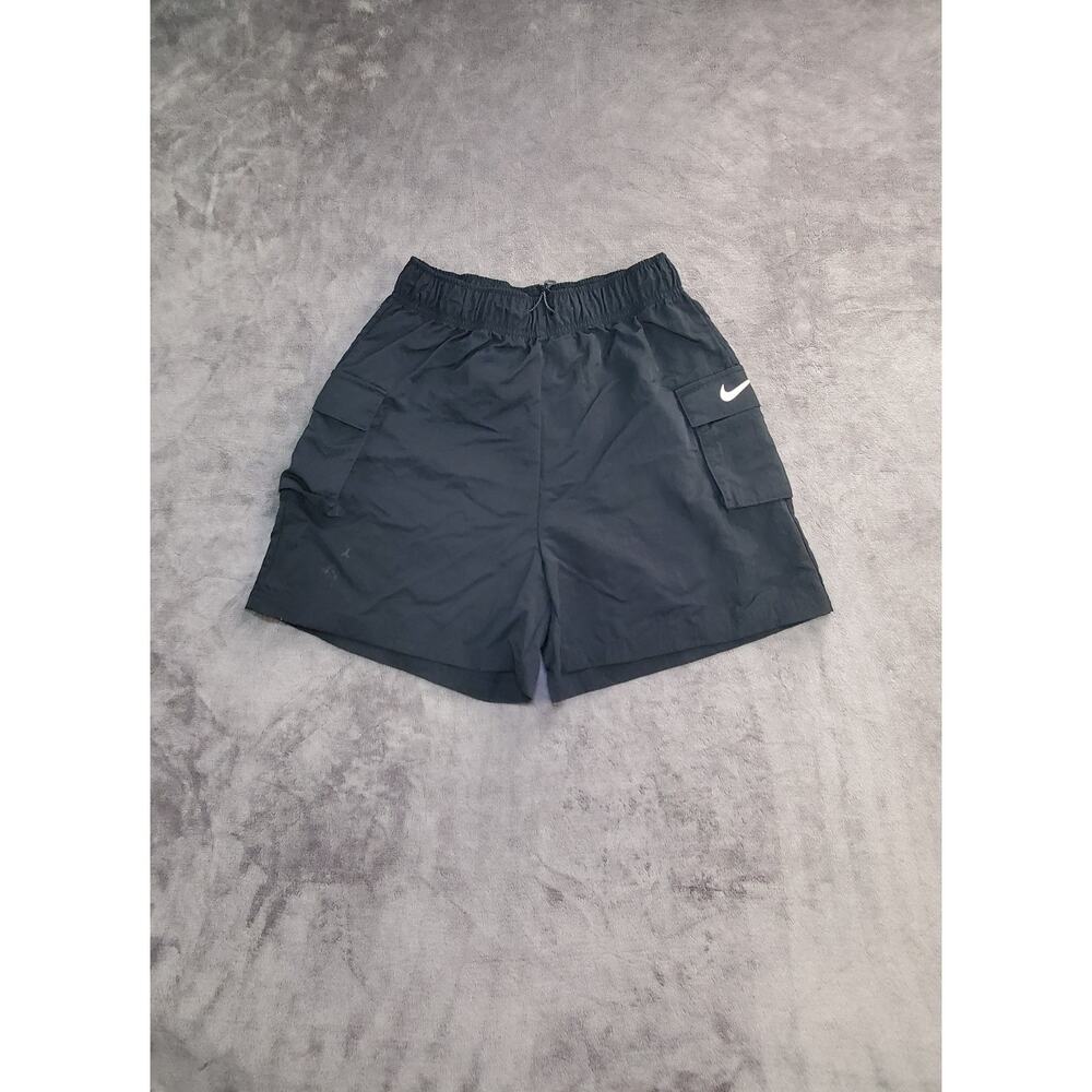 Nike Shorts Womens Sz S Black Essential Woven High Rise Cargo Casual C8-1